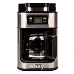 1000W Coffee Maker Machine Home Automatic LEDdisplay Bean Grinder Fresh Grinding