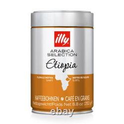 100% Arabica Illy Monoarabica Ethiopia Coffee Bean Jazmine Notes 8 x 250g