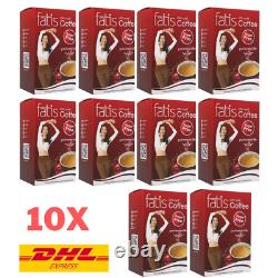 10x Fatis Coffee Instant Premium Sliming Weight Loss Control Sugar Free Healthy