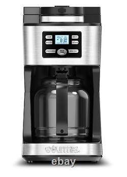 12-Cup Programmable Grind & Brew Coffee Maker Machine Kitchen Home Office
