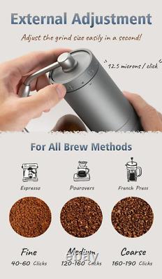 1Zpresso coffee bean grinder mill expresso filter portable ground pot cups