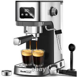 20 Bar Espresso Machine Coffee Maker Cappuccino Machine with Steam Wand POD Filter