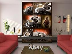 3D Coffee Bean Cup 2650NA Wallpaper Wall Mural Removable Self-adhesive Fay