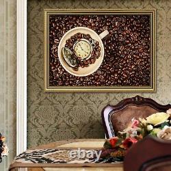 3D Cup Coffee Beans 1 Framed Poster Home Decor Print Painting Art AJ WALLPAPER