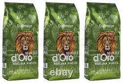3 x DALLMAYR HAKUNA MATATA Crema d'Oro Selection Premium Coffee Beans 1kg 35oz