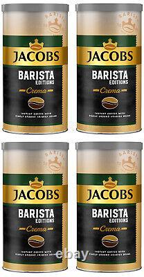 4 JACOBS BARISTA EDITIONS CREMA Instant Coffee with Finely Ground Beans 170g 6oz