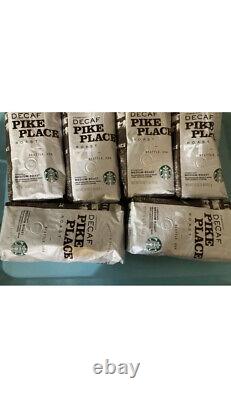 (6 Bags) Starbucks DECAF Pike Place Med Roast Whole Bean 1 lb Coffee BB 8/24