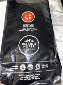 6 Kicking Horse Coffee Lucky Jim Whole Beans Medium Roast Organic 2.2lbs/35.2 Oz