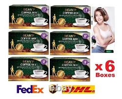 6x BEAN'P Coffee Mix Instant Healthy Drink Help Control Weight Low Fat Slim