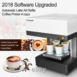 Automatic 4 Cups Coffee Printer Selfie Edible Ink Printer Art Printing Machine