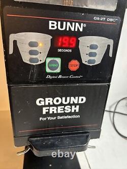 BUNN G9-2T HD COMMERCIAL COFFEE GRINDER bean ground g9 series dual hopper