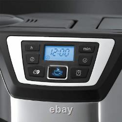 Bean to Cup Grind & Brew Coffee Machine 1 to 4 Cups with 24 Hour Digital Timer