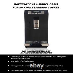 Black Dafino-206 Automatic Espresso & Coffee Machine Bean&Powder Dual Use in USA
