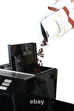 Black Dafino-206 Super Automatic Espresso & Coffee Machine Bean Powder Dual Use