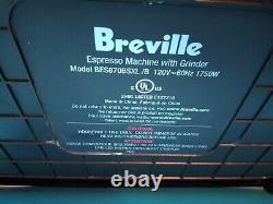 Breville Barista Express BES870BSXL Coffee Maker Black Works Read Description