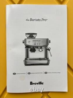 Breville Barista Pro Espresso Machine Black Stainless Steel with Extras