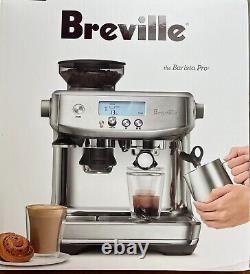 Breville Barista Pro Espresso Machine Black Stainless Steel with Extras