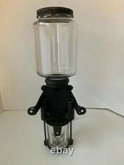 Brighton Vintage Large Wall Mount Coffee Bean Grinder With Catch Cup