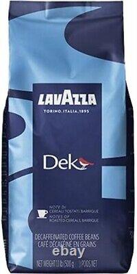 Case (12 Bags 1.1lb) LavAzza Decaf Dek Espresso Coffee Beans & Free Shipping
