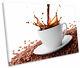 Coffee Cup Beans Kitchen Print Single Canvas Wall Art Picture
