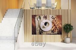 Coffee Cup and Beans Canvas Wall Design Painting Print Art Décor Home Decoration