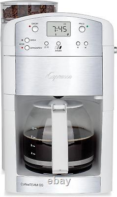 Coffeeteam GS 10-Cup Coffee Maker with Conical Burr Grinder, Glass Carafe 464.02