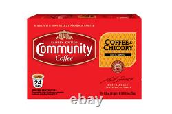 Community Coffee Coffee & Chicory 24 to 144 Keurig K cup Pods Pick Any Size