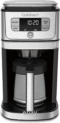 Cuisinart DGB-800FR Automatic 12 Cup Burr Grind Brew Glass Coffeemaker Silver