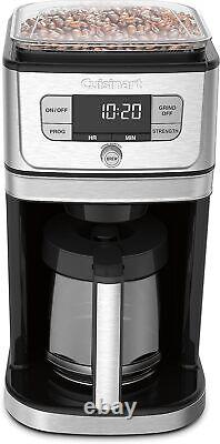 Cuisinart DGB-800FR Automatic 12 Cup Burr Grind Brew Glass Coffeemaker Silver