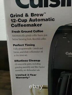 Cuisinart Dual Coffee Maker & Grinder Unit DGB-500BK For Whole Bean Coffee