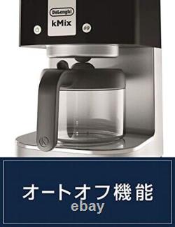 DELONGHI KMIX Drip Coffee Maker COX750J-BK Black 1-6 Cups with Aroma Switch