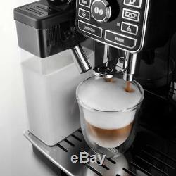 DeLonghi Bean To Cup Coffee Machine Black Fully Automatic Espresso Maker Frother