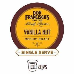 Don Francisco's Vanilla Nut Coffee 55 to 165 Keurig K cups Pick Any Quantity