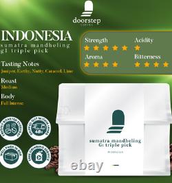 Doorstep Indonesia Sumatra Mandheling Grade 1 Single Arabica Coffee Expedited