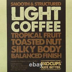 EkoCups Artisan Organic Light Gourmet Coffee 40 to 160 Keurig K cups Pick Size