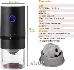 Electric Coffee Grinder for Beans Burr Grinder 4 Cups White& Black