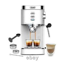 Espresso Machine 20 Bar Automatic Coffee Maker with Milk Frother Wand, 40.58 oz