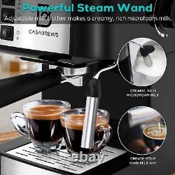 Espresso Machine 20-Bar With Milk Frother Wand Coffee / Cappuccino Maker 950W