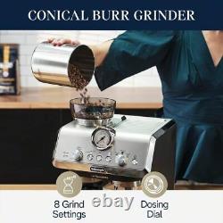 Espresso Machine Grinder Bean Cup Coffee & Cappuccino Maker Professional Steamer