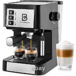 Espresso Machine With Milk Frother Wand 20-Bar Coffee / Cappuccino Maker 950W