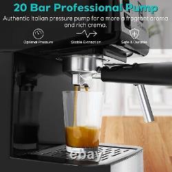 Espresso Machine With Milk Frother Wand 20-Bar Coffee / Cappuccino Maker 950W