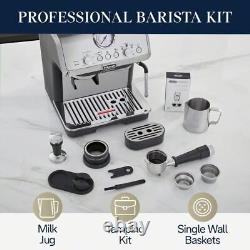 Espresso Machine with Grinder, Bean to Cup Coffee & Cappuccino Maker