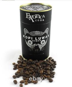 Exotica Kopi Luwak / Arabica / Robusta whole bean (100g) aged coffee bean bucket