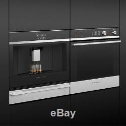 Fisher & Paykel EB60DSXB2 Bean to Cup Built in Coffee Machine Black/Stainless