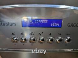 Gaggia 90500 Titanium Espresso Machine /w Decalcifier and Demitasse cups