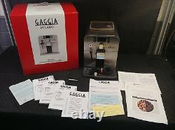 Gaggia Brera Espresso Machine Black/Silver with Box, Paper and Accessories