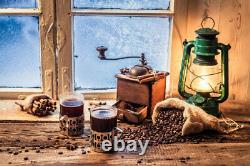 Gifts Restaurant Deco Canvas Print Picture Cup Coffee Bean Kitchen Home Wall Art