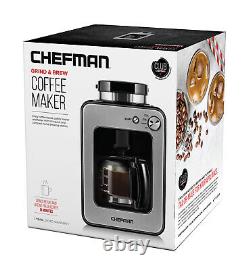 Grind and Brew 4 Cup Coffee Maker and Grinder, Compatible with Coffee Bean