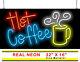 Hot Coffee With Cup Neon Sign Jantec 32 X 16 Cafe Book Bean Mocha Latte