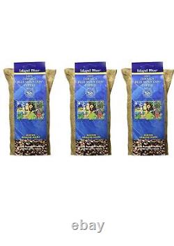 Island Blue 100% Jamaica Blue Mountain Whole Beans Coffee (3 pack)